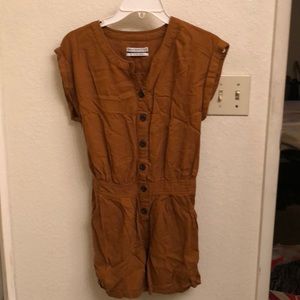 Urban Outfitters Linen Button Up Romper
